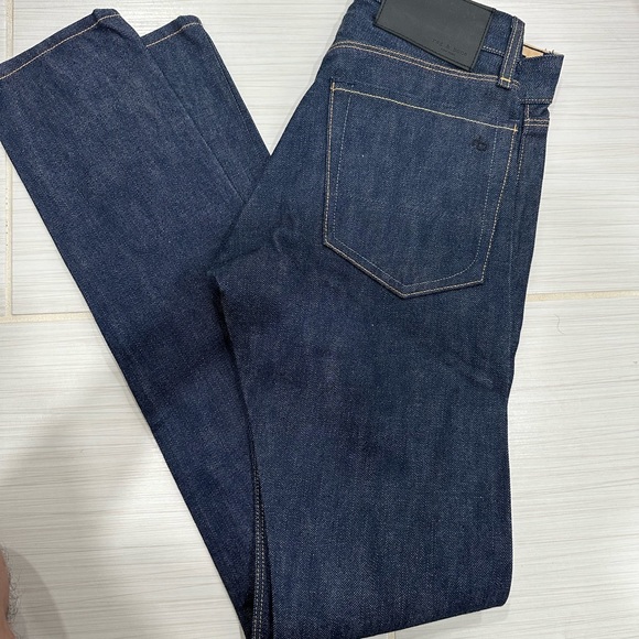 Rag Bone Raw Indigo Slim Fit Denim Jeans Size 26